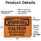 Signmission Caution Archery Range Do Not Enter OSHA Warning Sign, Vinyl Decal, 7in W x 5in L, 2PK OS-2PACK-WS-D-57-L-11999 - alternate 2